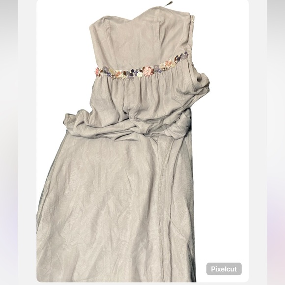 LC by Lauren Conrad formal party dress. Size 6. NWT Sleeveless Maxi flowy 🩶🌸🩶 - Picture 5 of 16